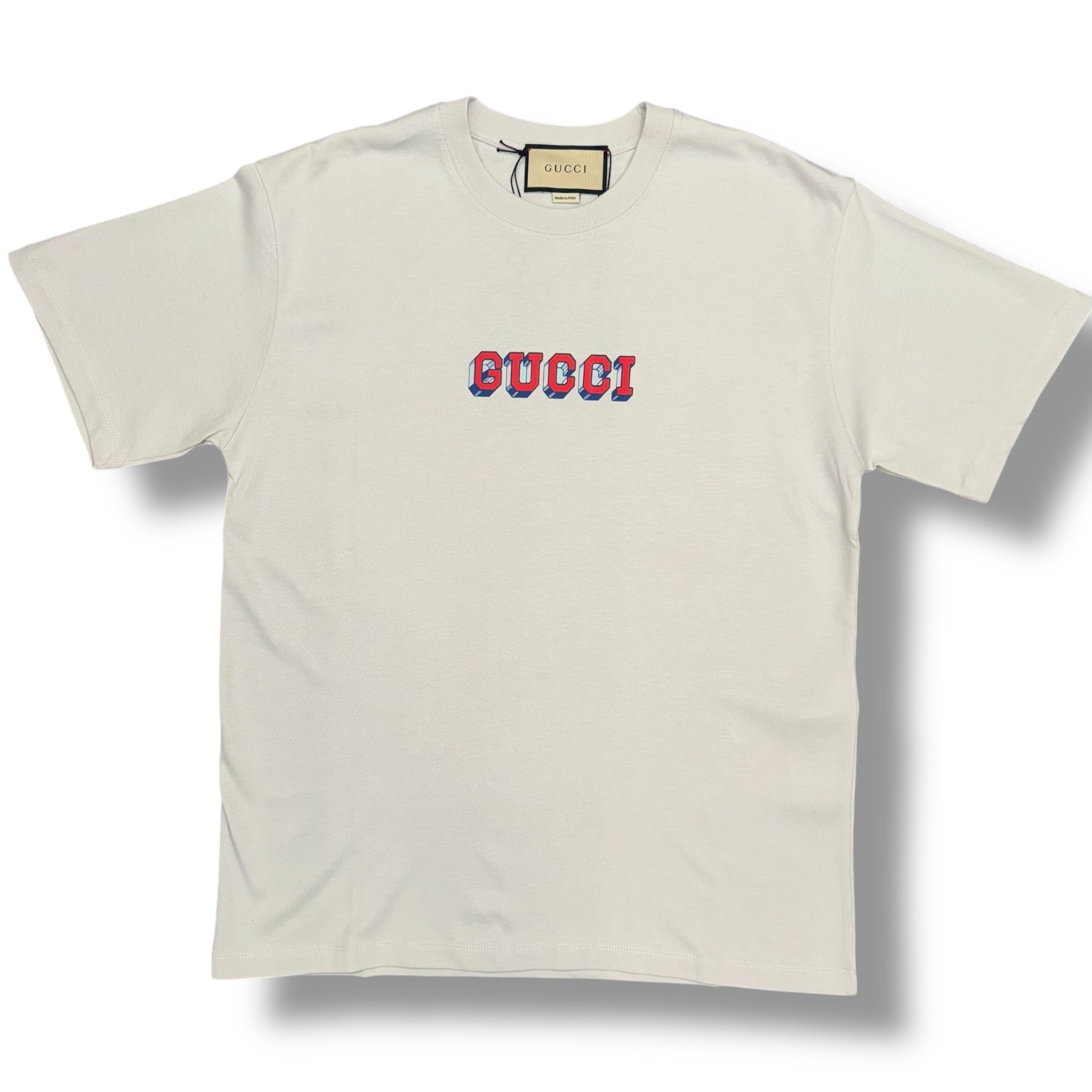GUCCI 3D LOGO T-SHIRT STONE BEIGE