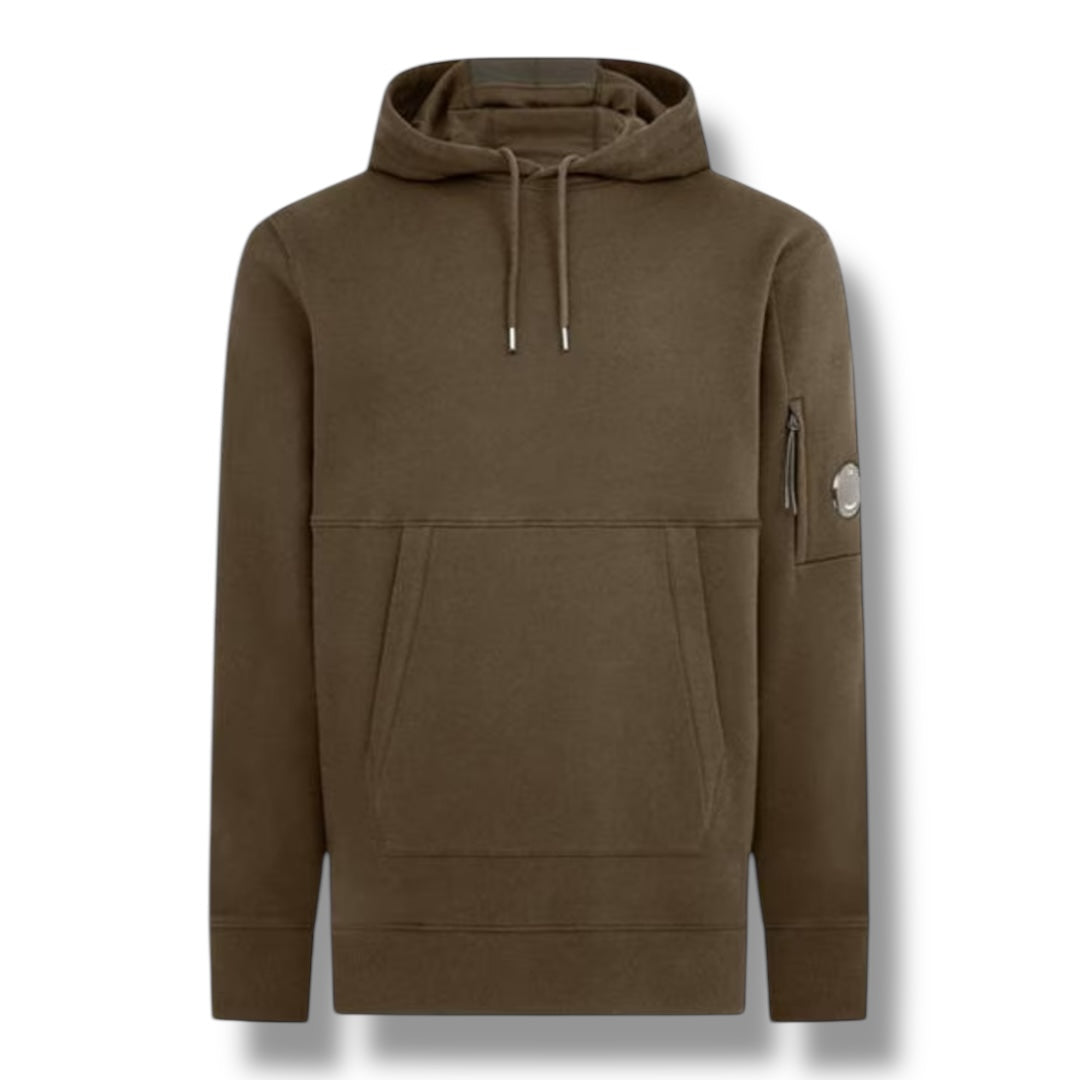 CP COMPANY LENS ARM OTTH HOODIE IVY GREEN