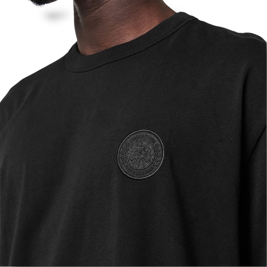 CANADA GOOSE BLACK BADGE T-SHIRT BLACK