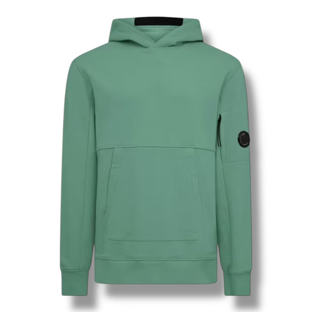 CP COMPANY LENS ARM OTTH HOODIE GREEN