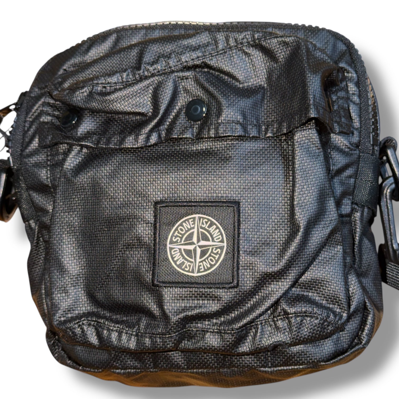 STONE ISLAND MINI CROSSBODY MAN BAG BLACK