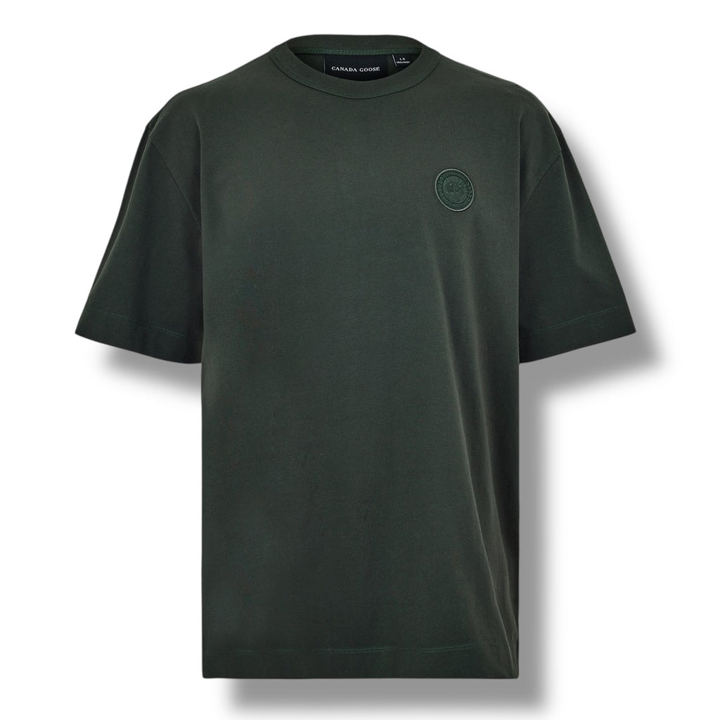 CANADA GOOSE BLACK BADGE T-SHIRT VOLCANIC GREY
