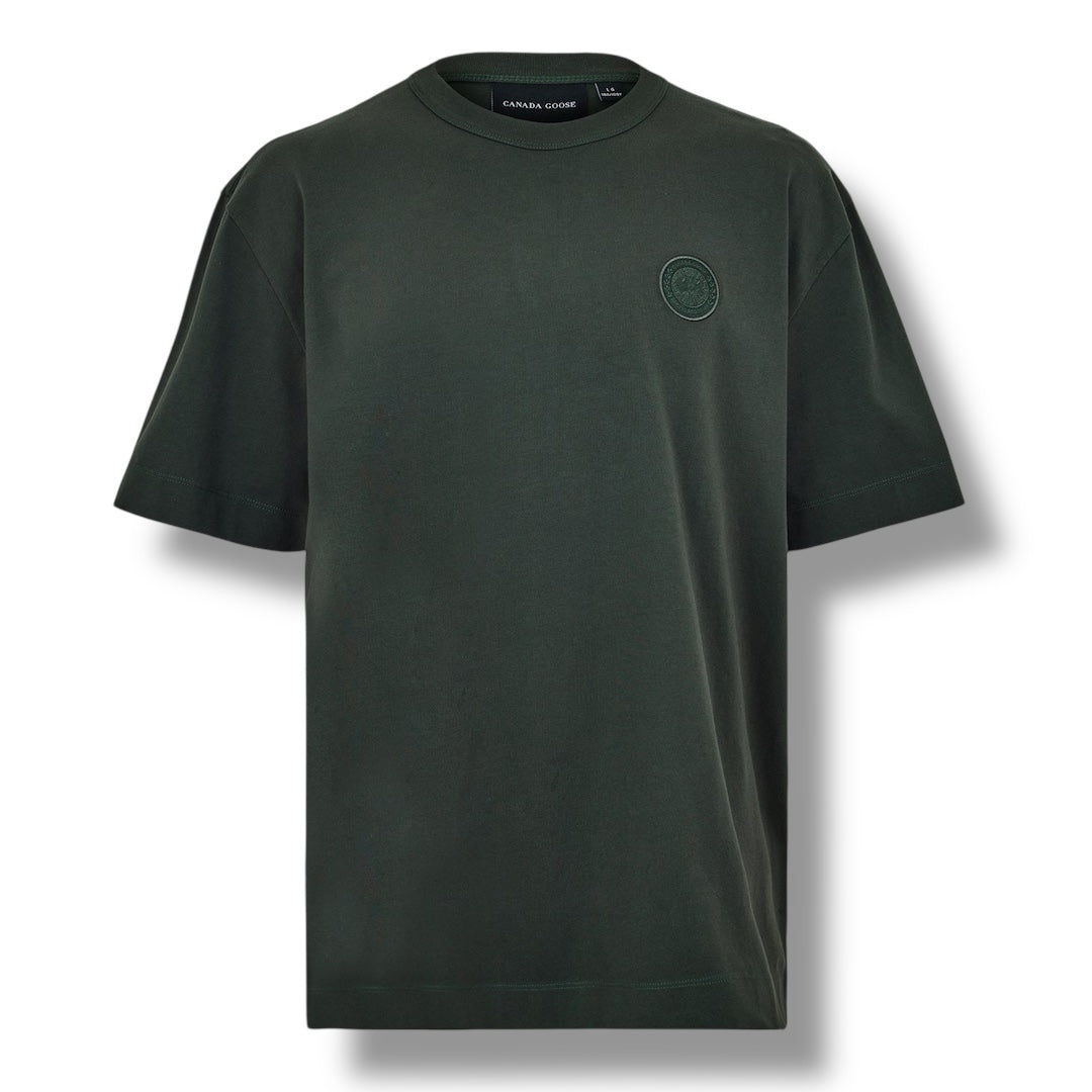 CANADA GOOSE BLACK BADGE T-SHIRT VOLCANIC GREY