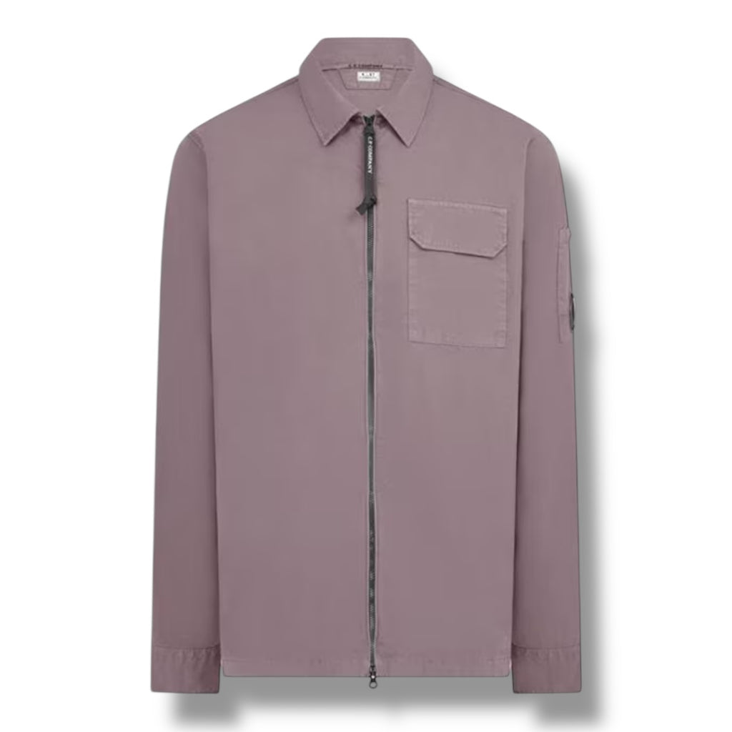 CP COMPANY LENS OVERSHIRT PURPLE