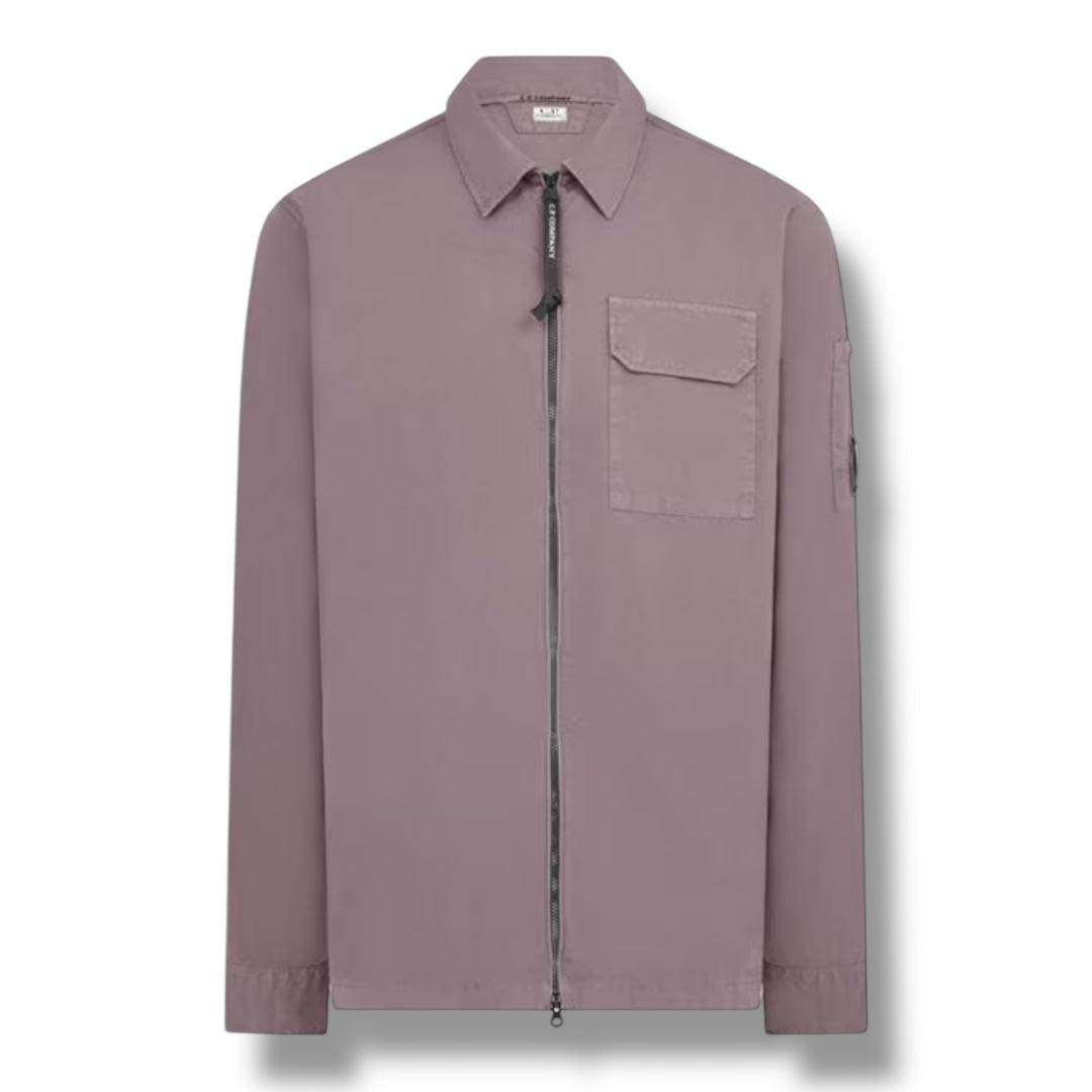 CP COMPANY LENS OVERSHIRT PURPLE