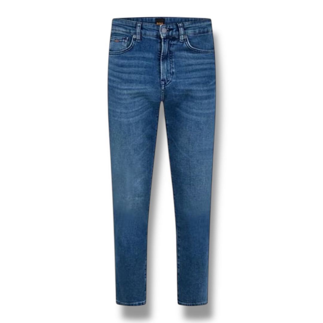 HUGO BOSS MAIN STRAIGHT LEG JEANS MEDIUM BLUE