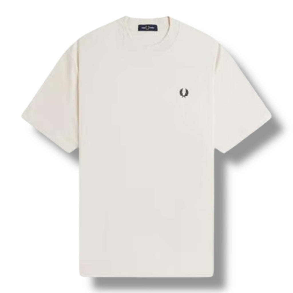 FRED PERRY EMBROIDERED CLUB T-SHIRT WHITE