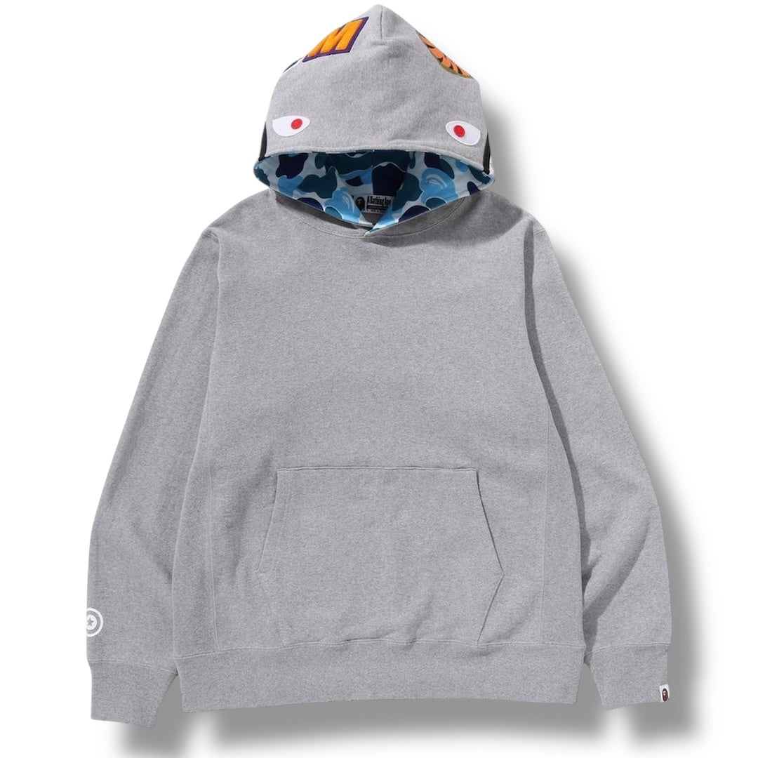 A BATHING APE BAPE SHARK HOOD OTTH HOODIE GREY