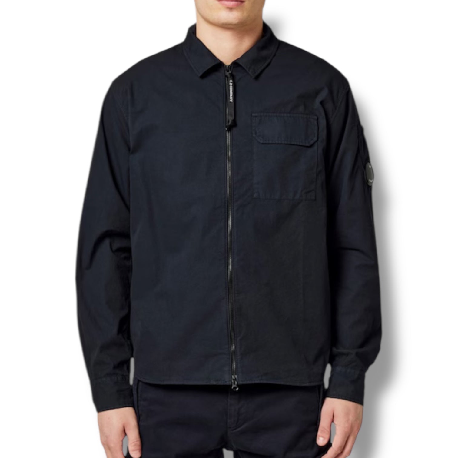 CP COMPANY LENS OVERSHIRT NAVY BLUE
