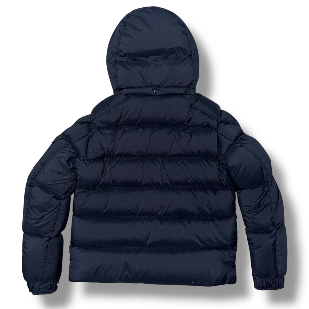 MONCLER VEZERE HOODED PUFFER JACKET NAVY BLUE