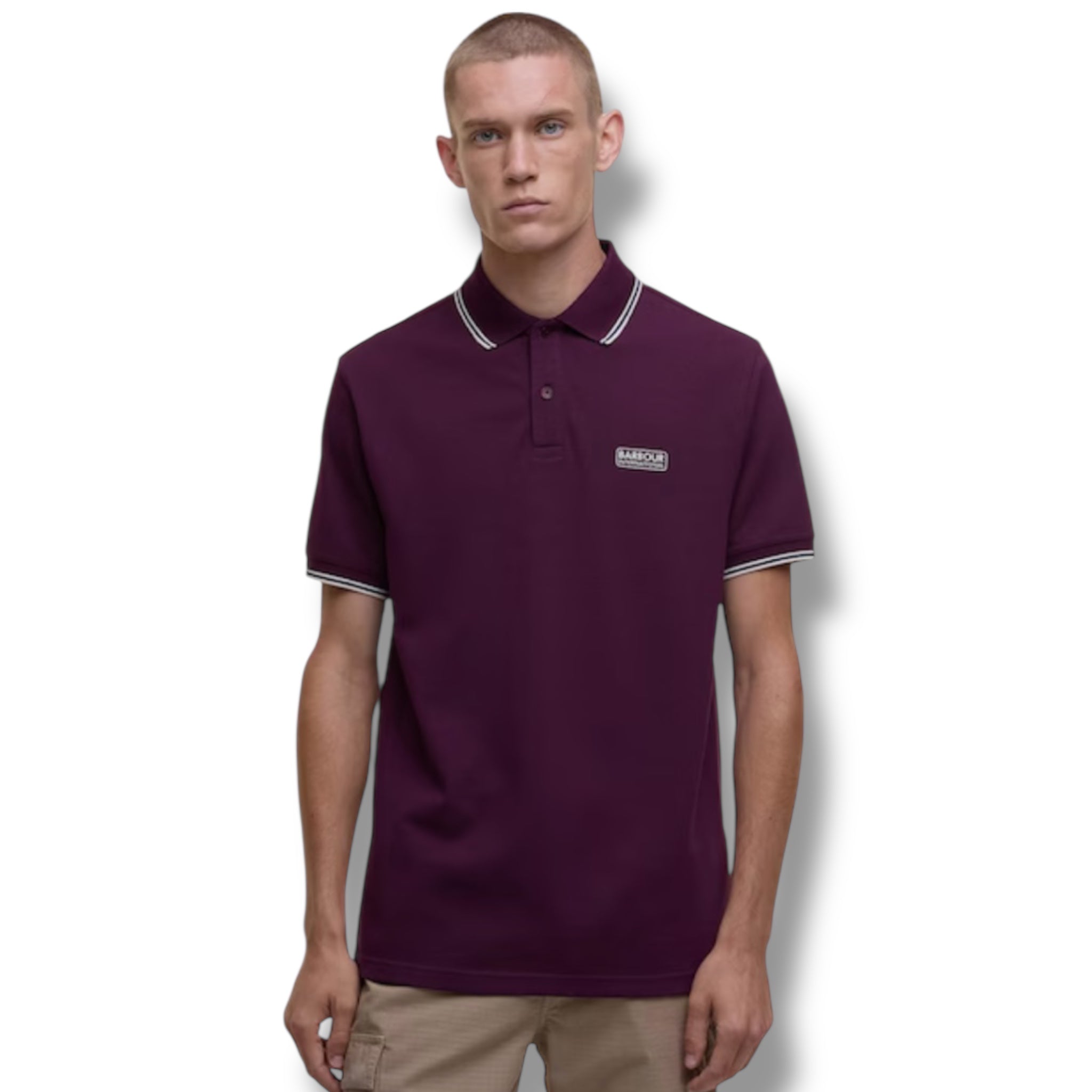 BARBOUR INTERNATIONAL POLO SHIRT BURGUNDY