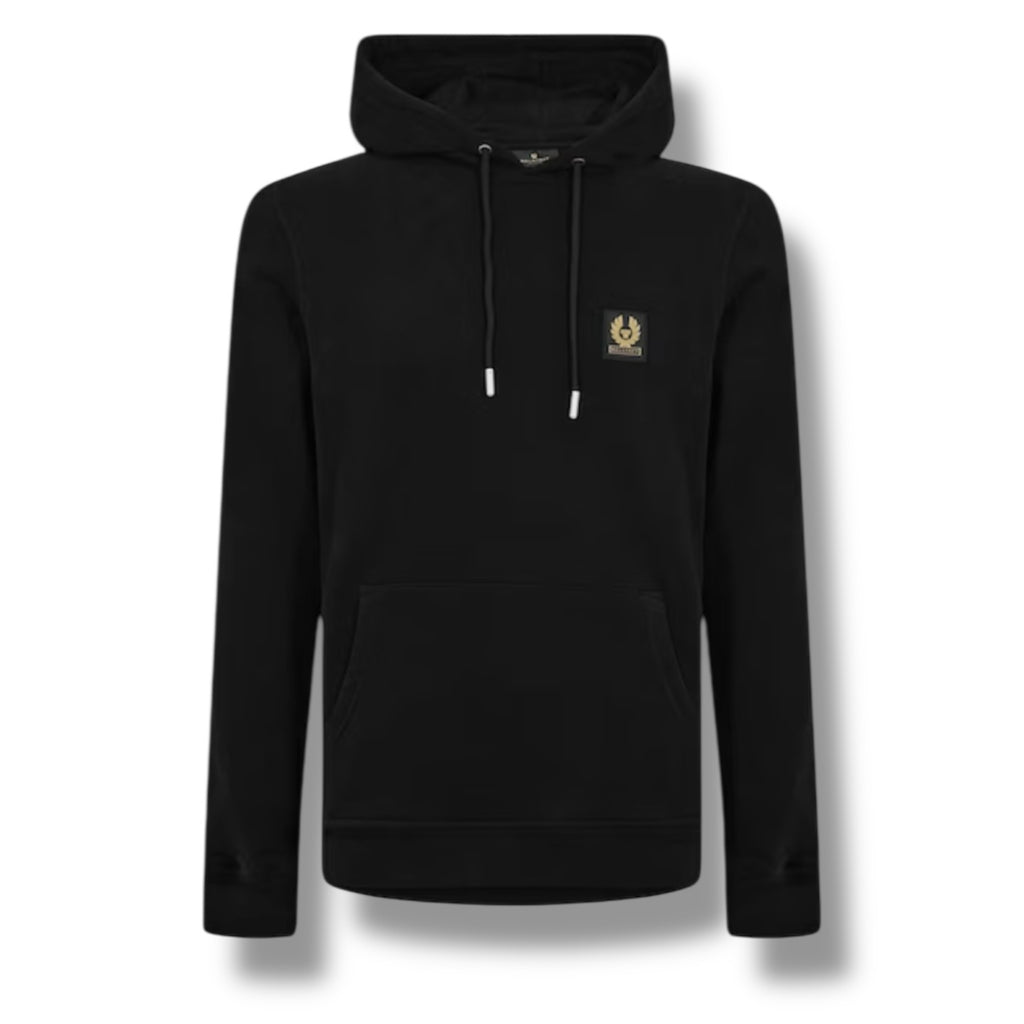 BELSTAFF PATCH LOGO HOODIE SWEATSHIRT BLACK