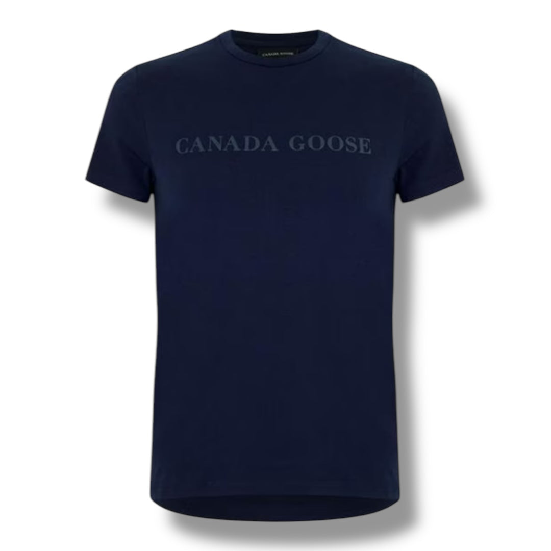 CANADA GOOSE LOGO T-SHIRT NAVY BLUE