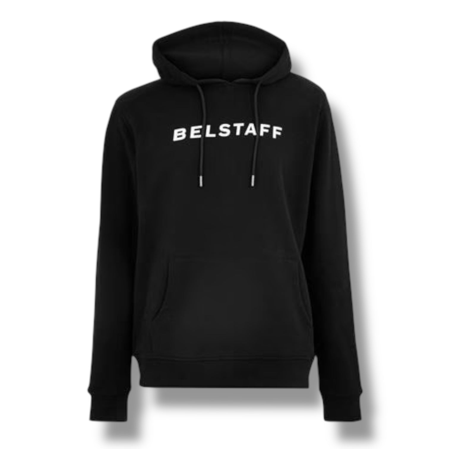 BELSTAFF CHEST LOGO HOODIE SWEATSHIRT BLACK