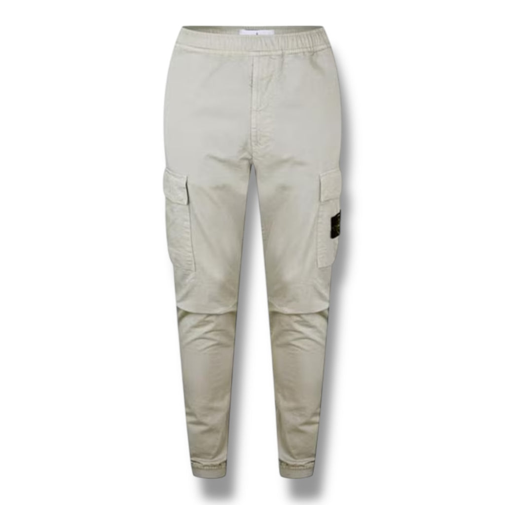 STONE ISLAND RASO CARGO PANTS LIGHT BEIGE