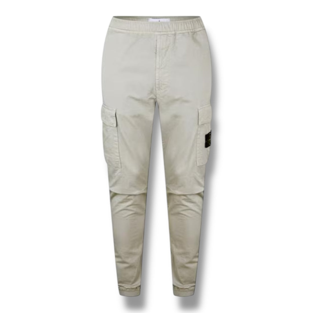STONE ISLAND RASO CARGO PANTS LIGHT BEIGE