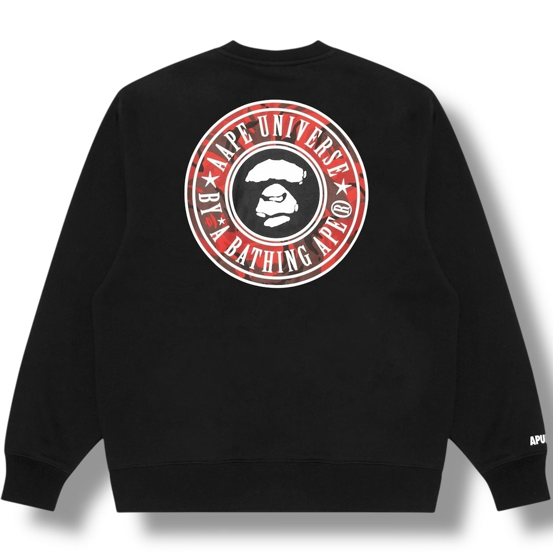 A BATHING APE AAPE UNIVERSE SWEATSHIRT BLACK