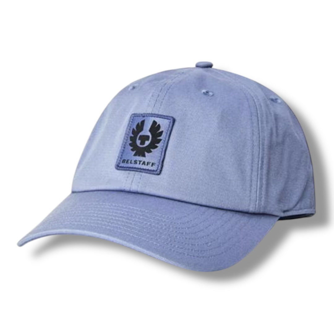 BELSTAFF PATCH LOGO BASEBALL CAP LIGHT BLUE