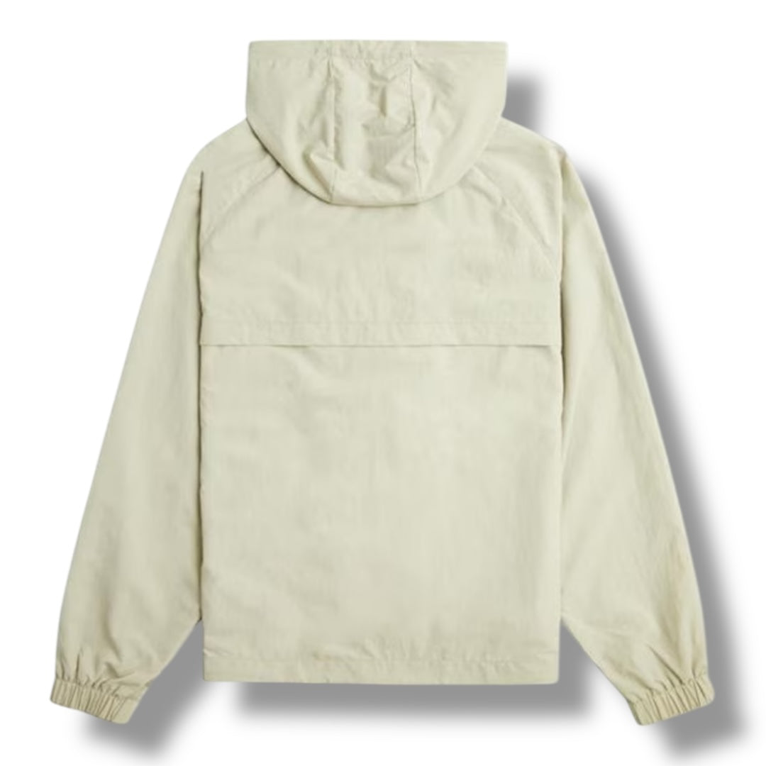 FRED PERRY HOODED SHELL JACKET BEIGE