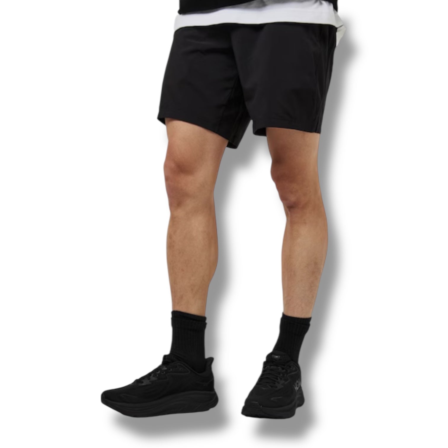 HOKA CLIFTON 10 RUNNING TRAINERS BLACK