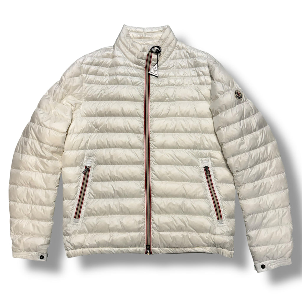 MONCLER DANIEL LIGHT PUFFER JACKET WHITE SIZE 4 - XL