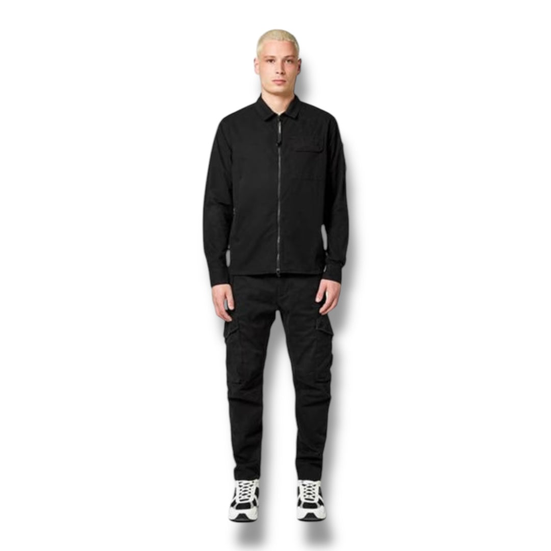 CP COMPANY LENS OVERSHIRT BLACK