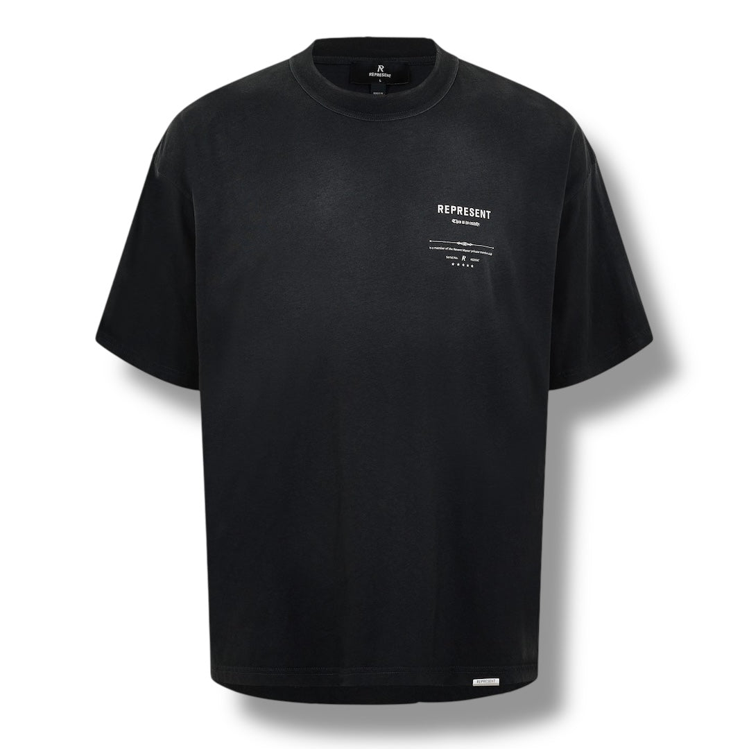 REPRESENT MANOR T-SHIRT BLACK