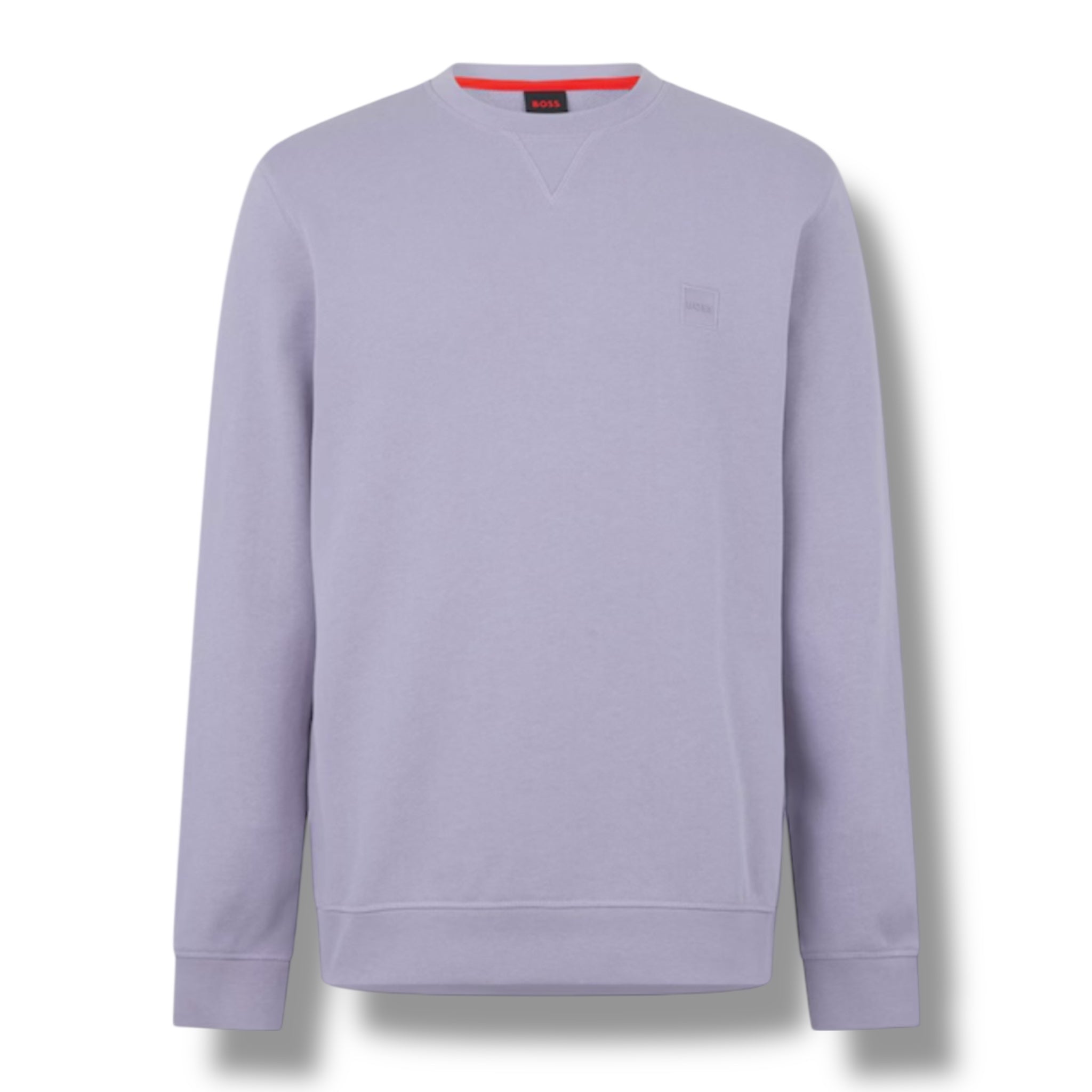 HUGO BOSS PATCH LOGO SWEATSHIRT PURPLE