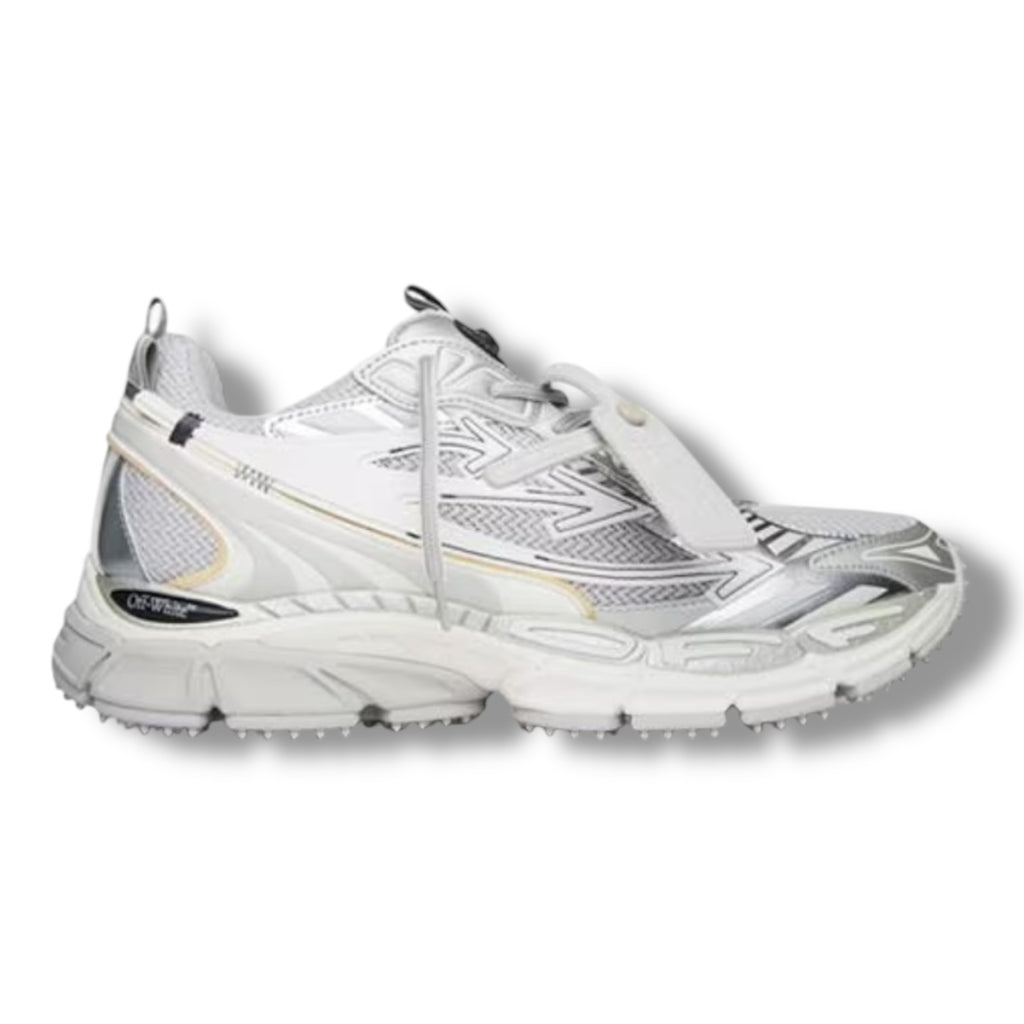 OFF WHITE BE RIGHT BACK TRAINERS GREY / SILVER