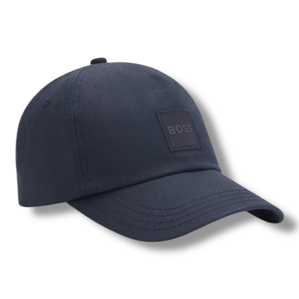 HUGO BOSS PATCH BASEBALL CAP NAVY BLUE