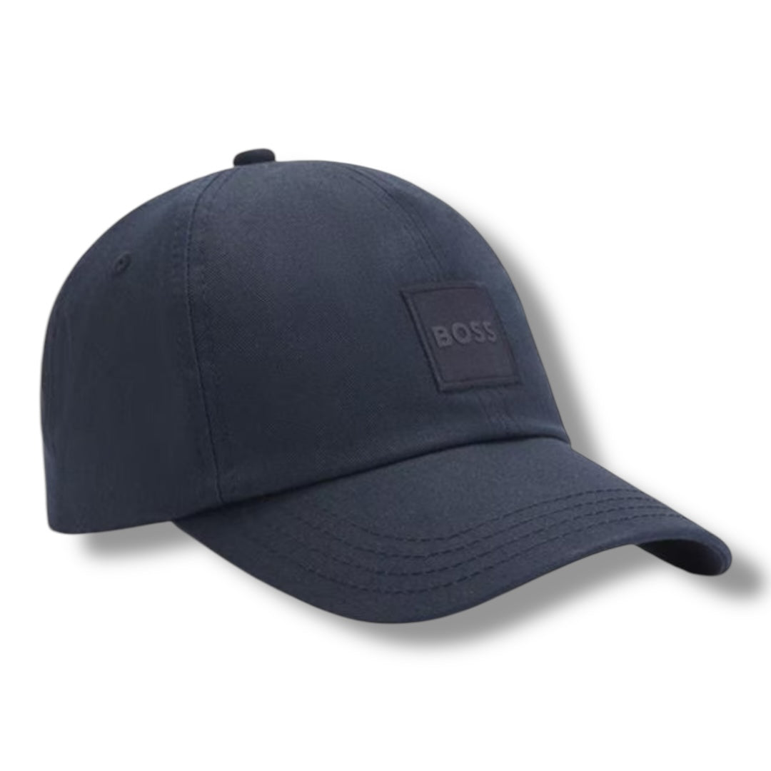 HUGO BOSS PATCH BASEBALL CAP NAVY BLUE