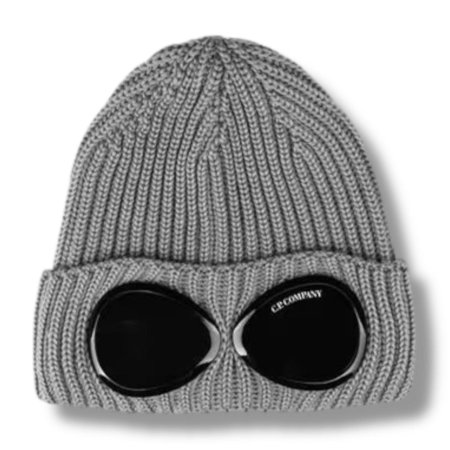 CP COMPANY GOOGLE BEANIE HAT SHADOW GREY
