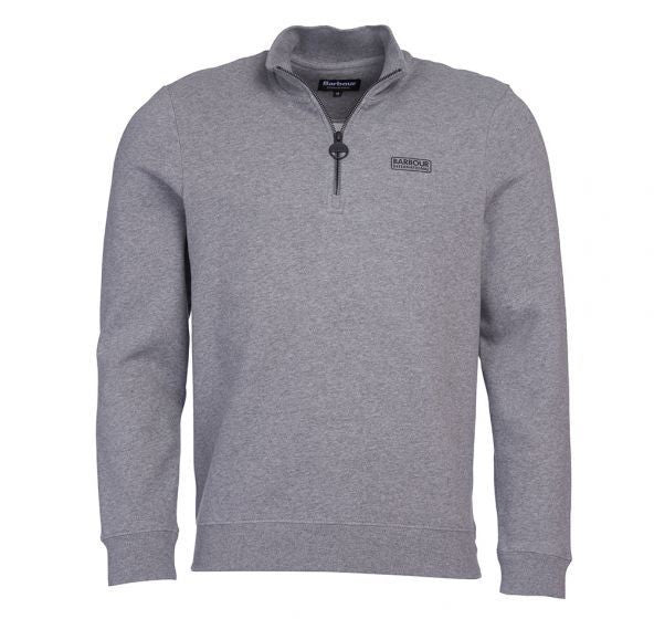 BARBOUR INTERNATIONAL 1/4 ZIP SWEATSHIRT GREY