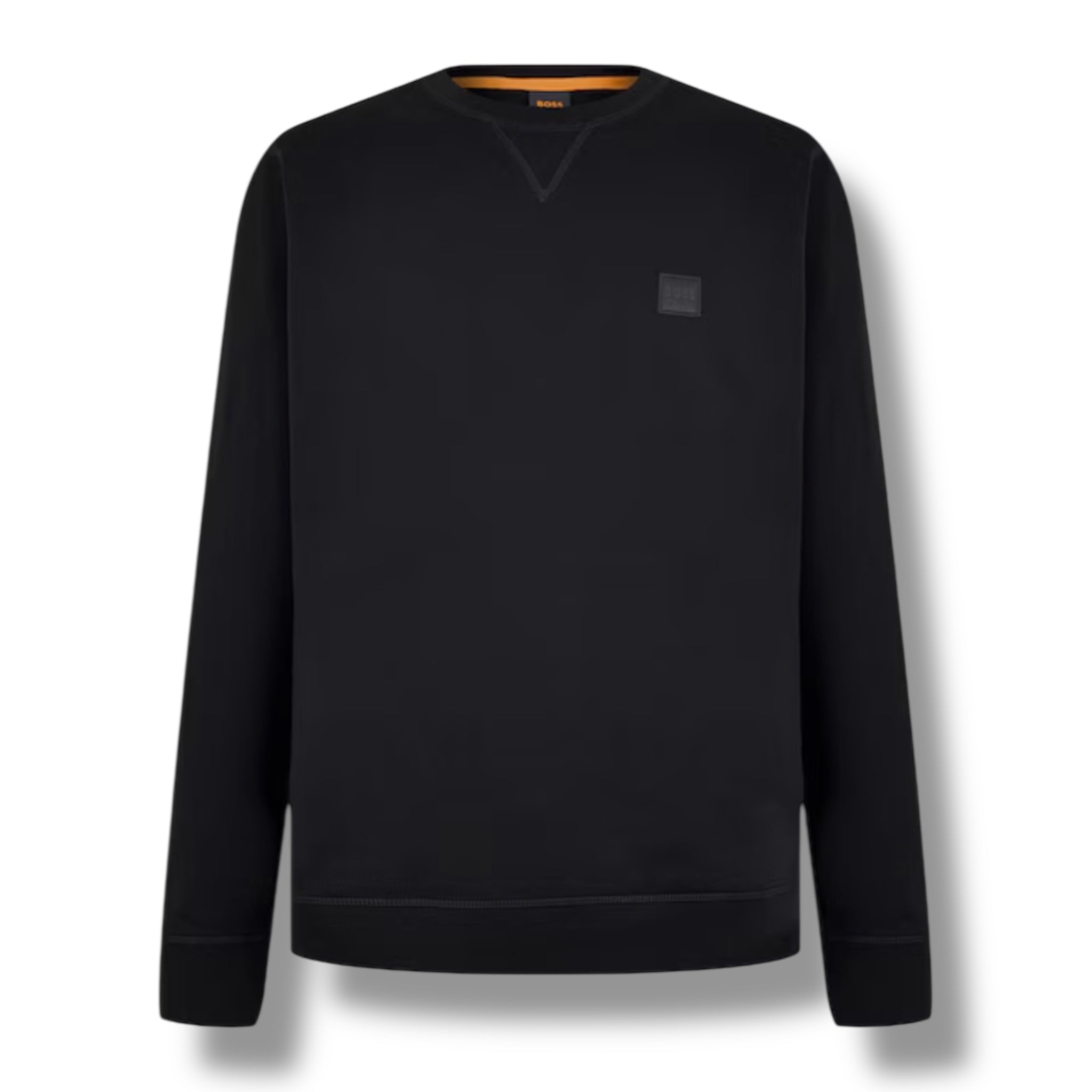 HUGO BOSS PATCH LOGO SWEATSHIRT BLACK