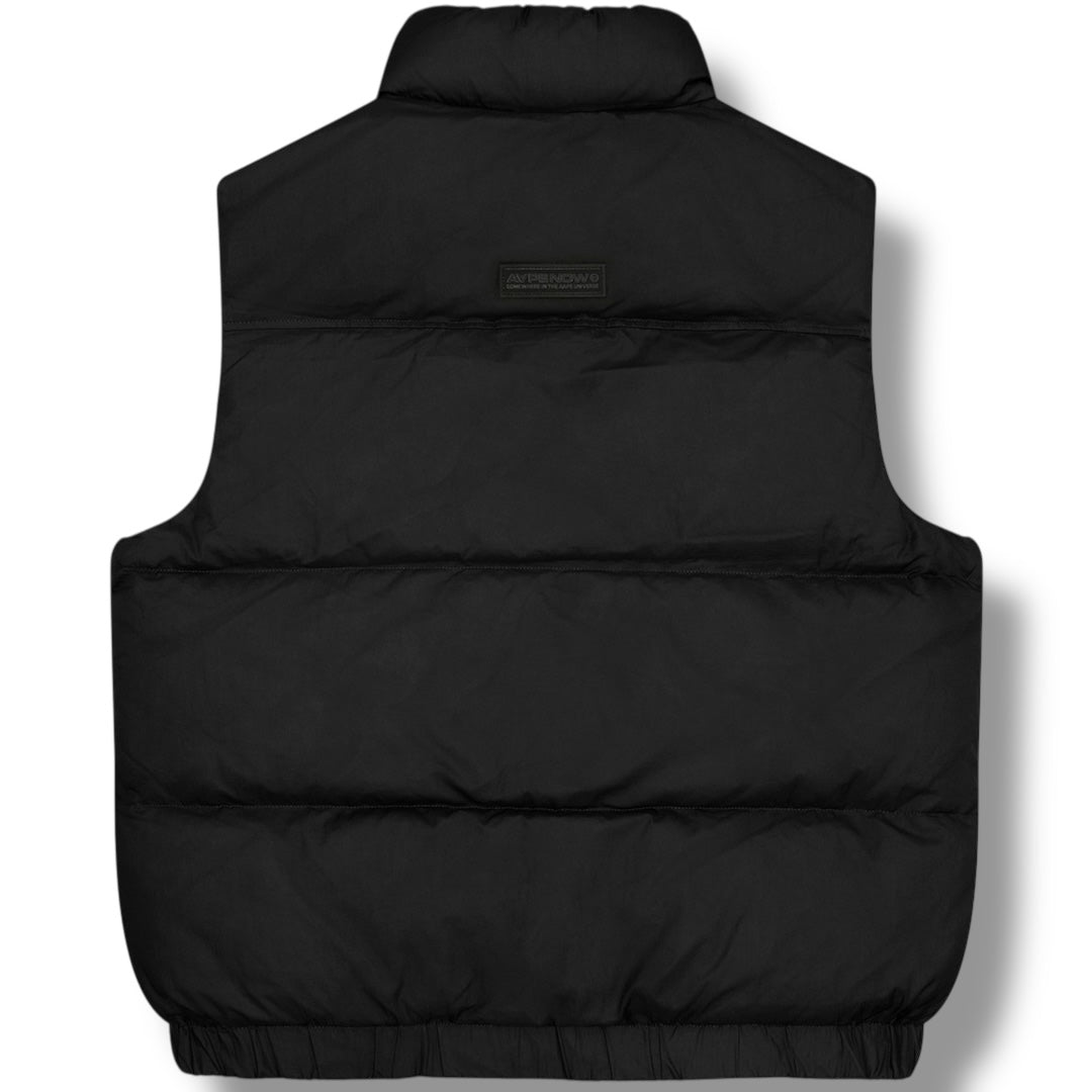 A BATHING APE AAPE NOW PUFFER GILET BLACK