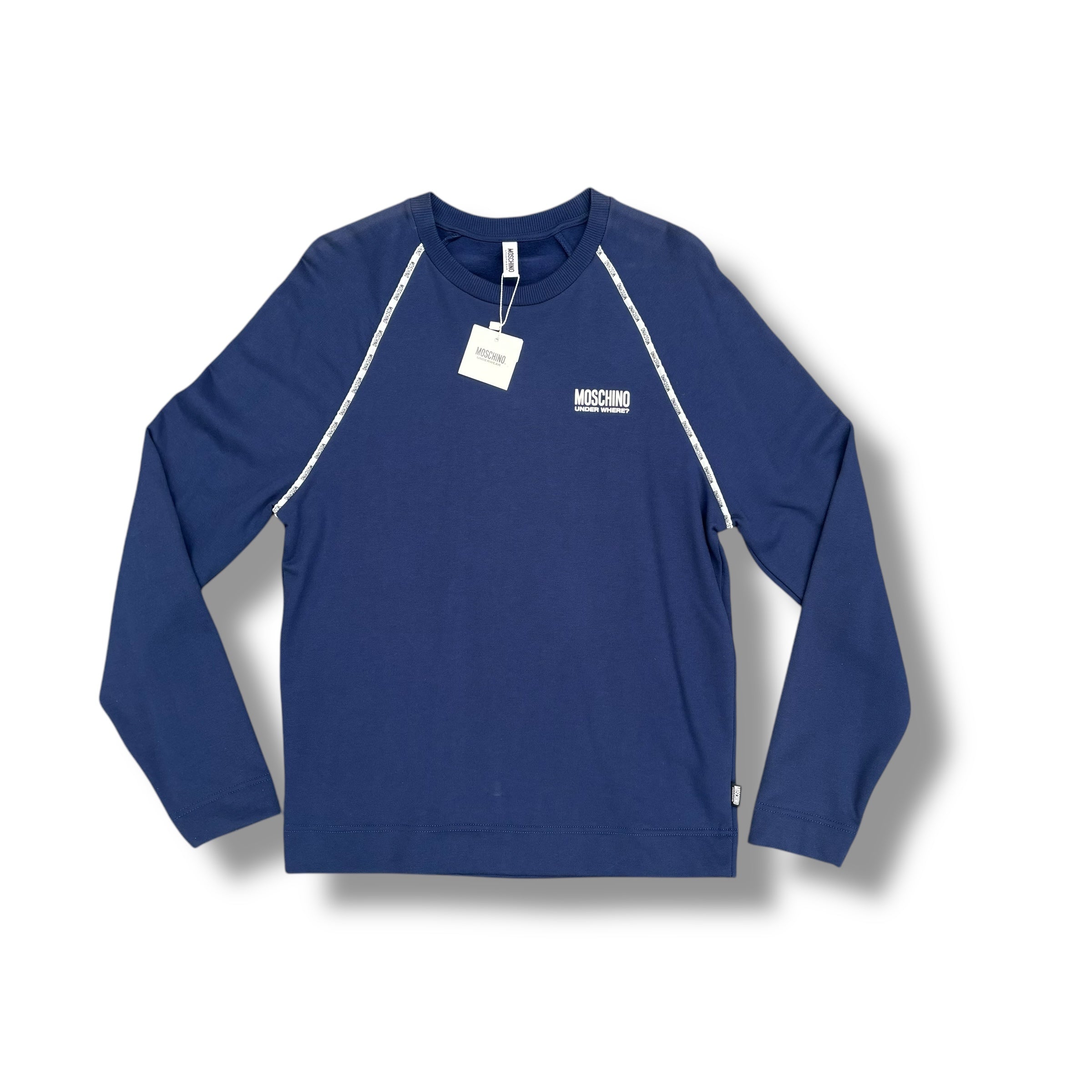 MOSCHINO TRIM SWEATSHIRT BLUE