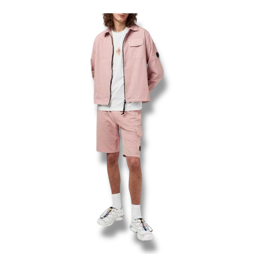 CP COMPANY LENS OVERSHIRT PINK