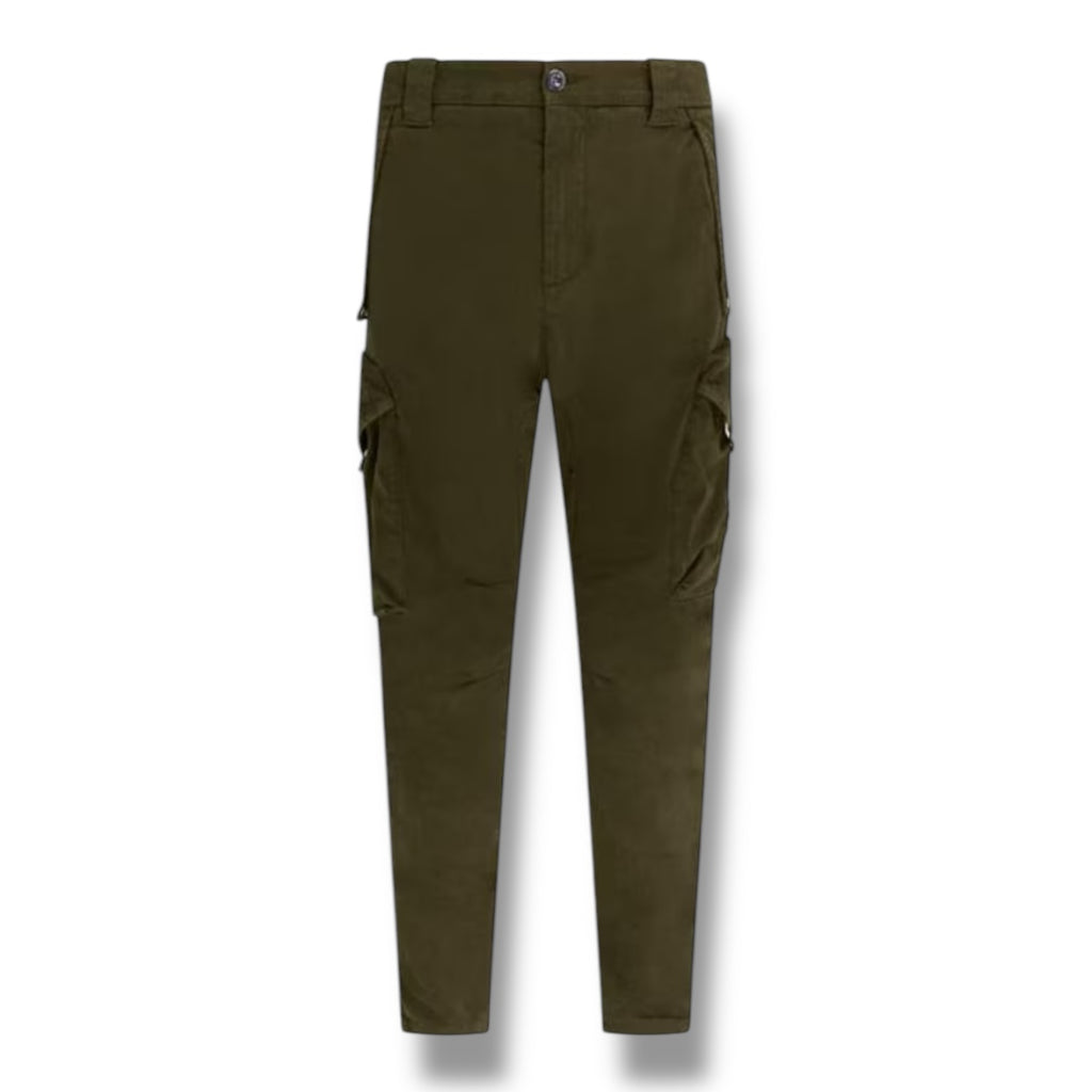 CP COMPANY ERGO LENS CARGO PANTS KHAKI GREEN