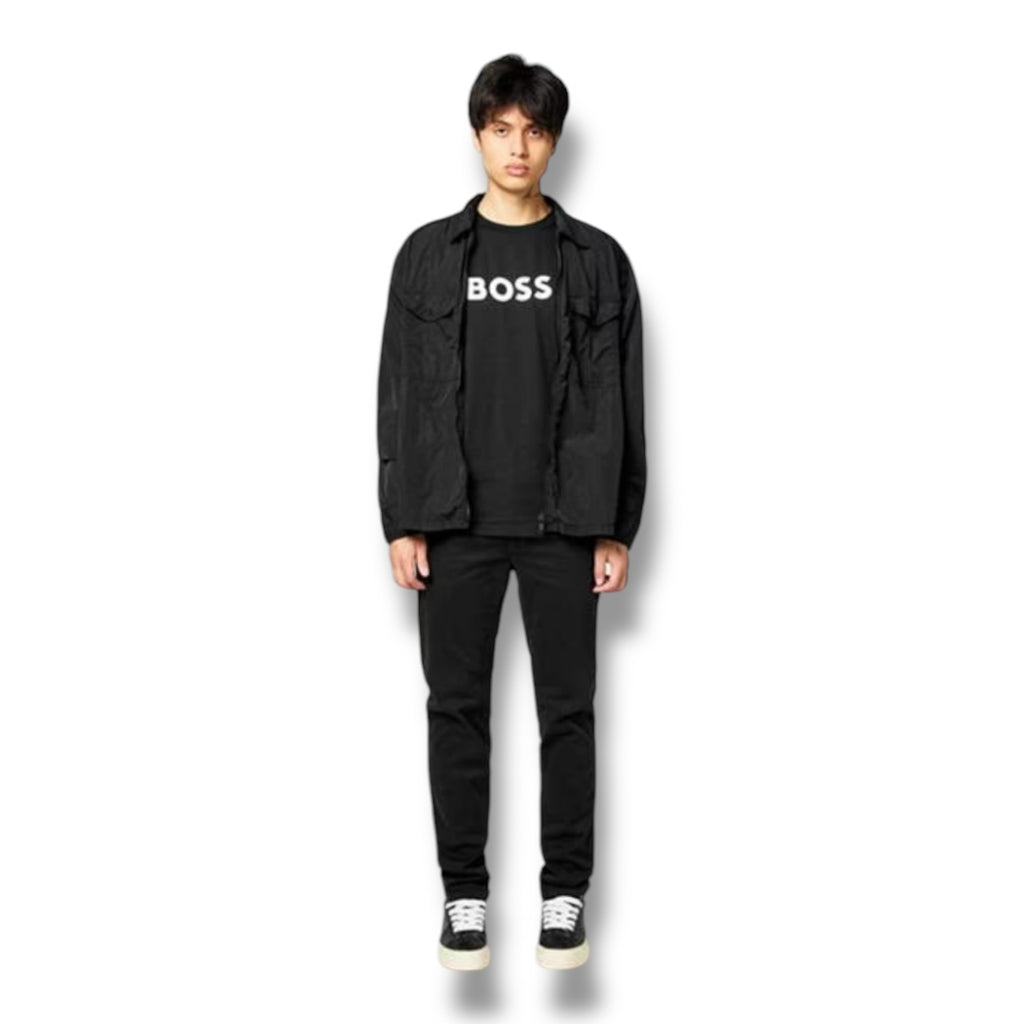 HUGO BOSS PATCH OVERSHIRT BLACK