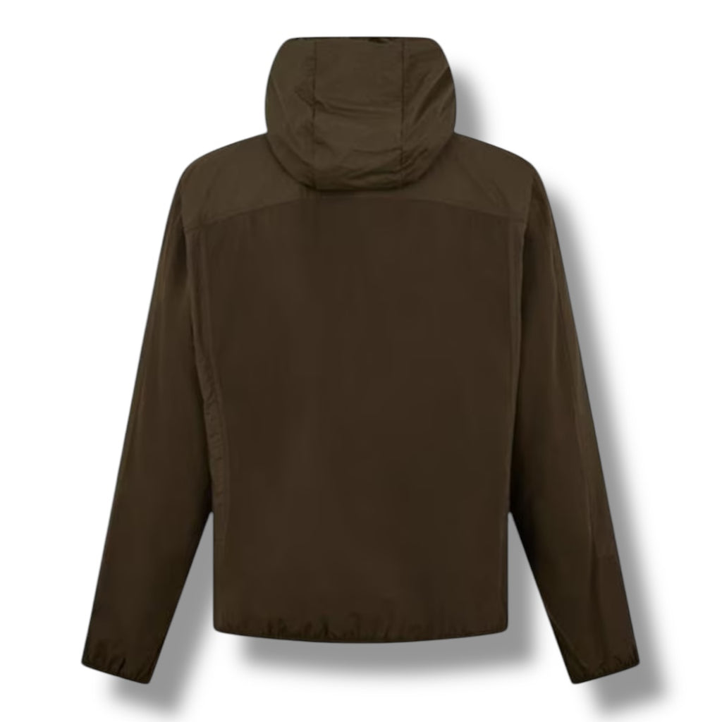 MONCLER KONA HOODED WINDBREAKER JACKET KHAKI GREEN