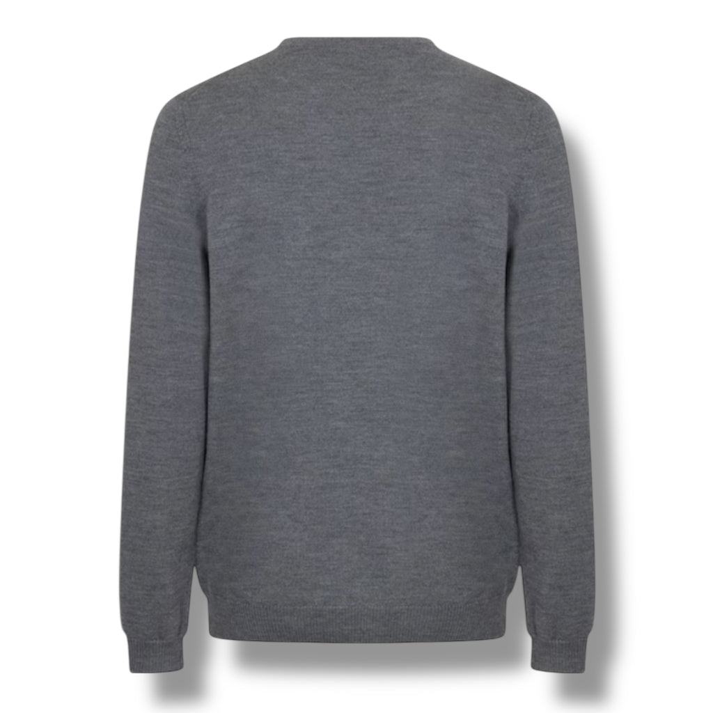 HUGO BOSS THIN KNIT SWEATER GREY