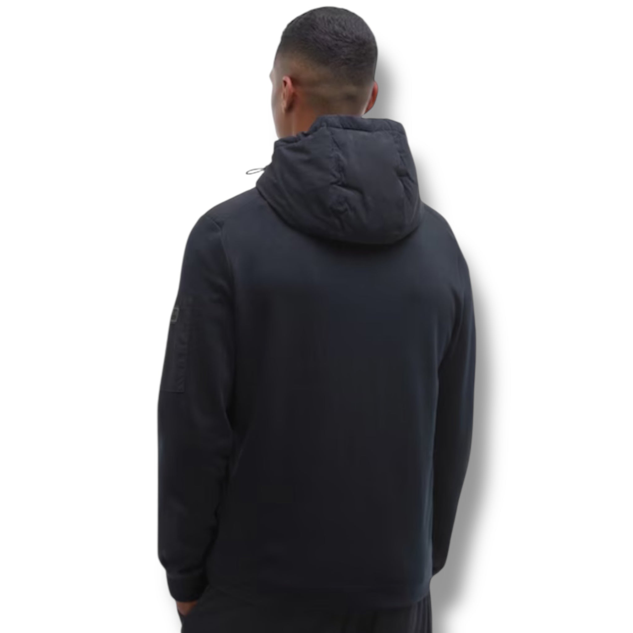 BARBOUR INTERNATION HYBRID HOODED JACKET BLACK