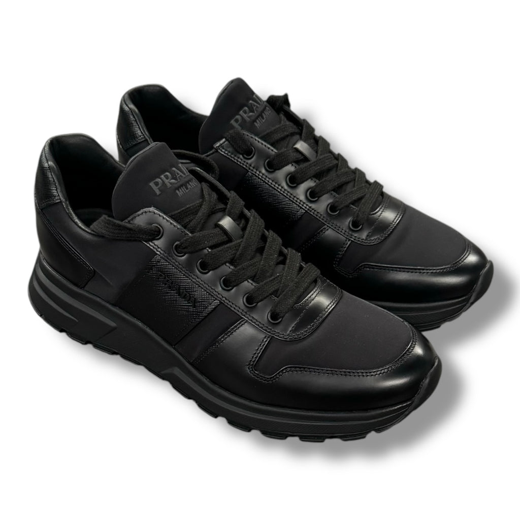 PRADA RE-NYLON MENS TRAINERS BLACK