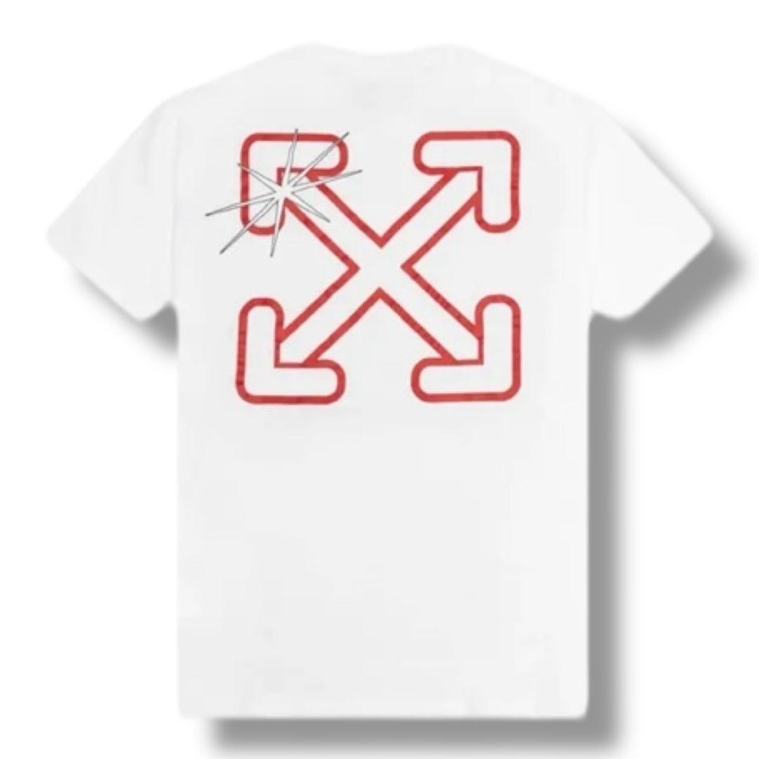 OFF WHITE SKATE STAR ARROWS T-SHIRT WHITE