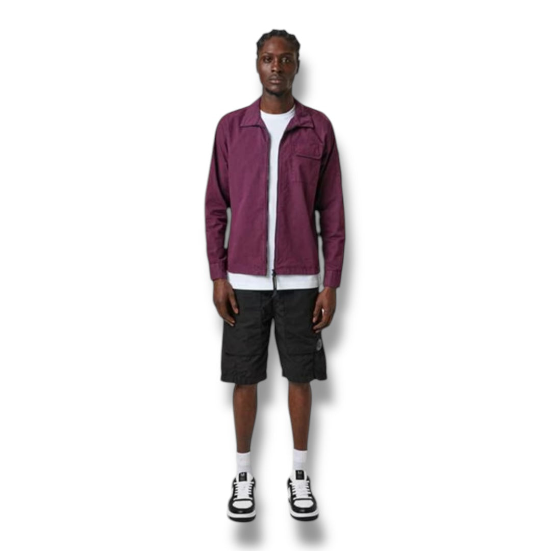 CP COMPANY LENS OVERSHIRT PURPLE