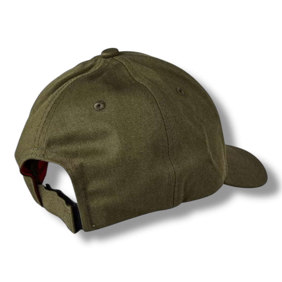 HUGO BOSS HUGO RED PATCH BASEBALL CAP KHAKI GREEN