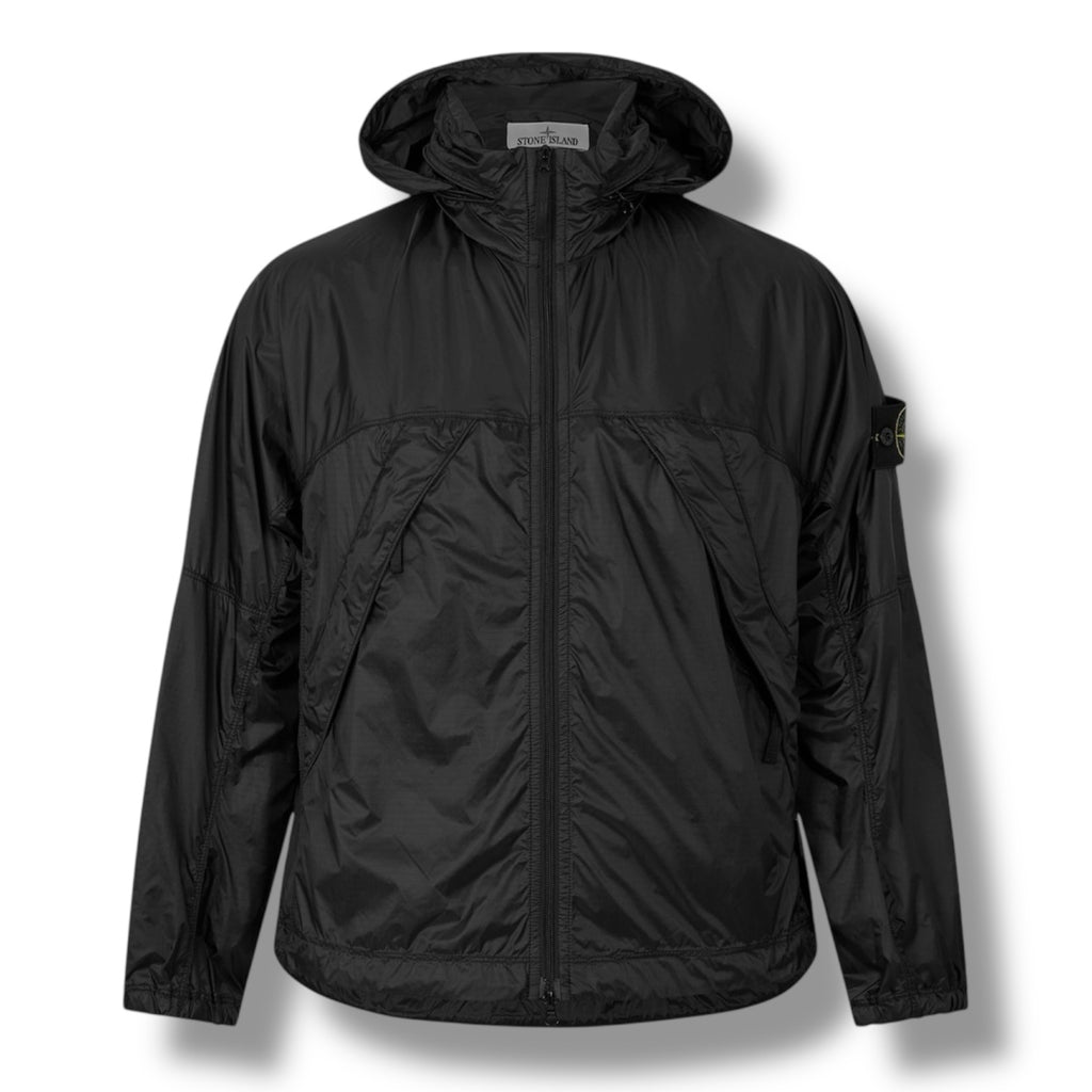 STONE ISLAND HOODED RAIN JACKET CHARCOAL GREY