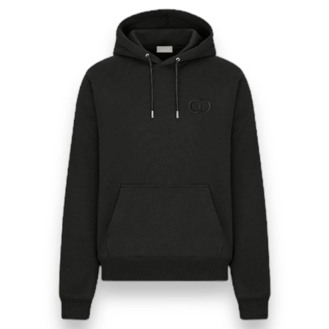 CHRISTIAN DIOR CD ICON LOGO HOODIE BLACK