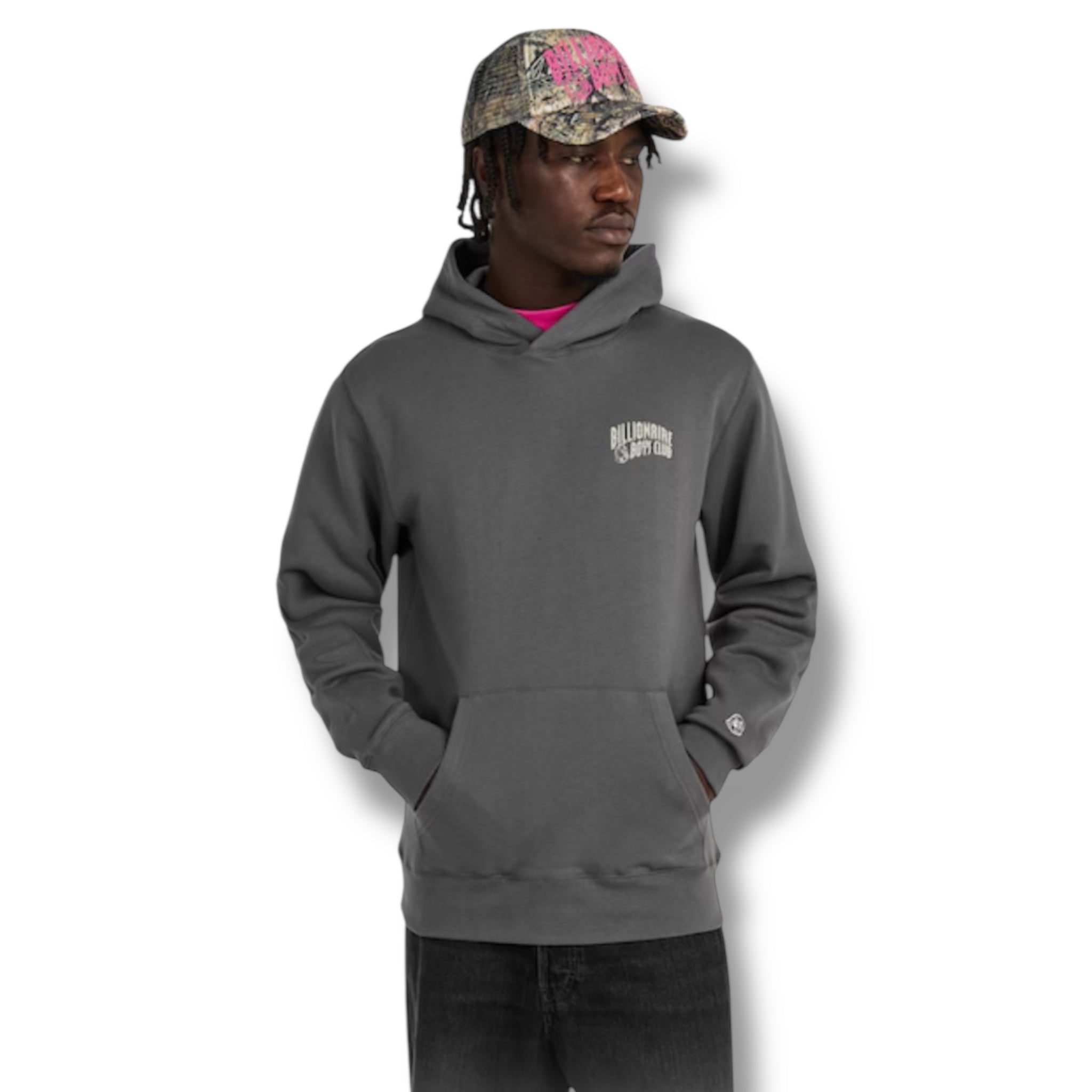 BILLIONAIRE BOYS CLUB SMALL ARCH OTTH HOODIE GREY