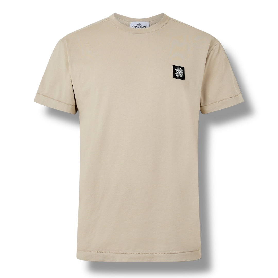 STONE ISLAND PATCH LOGO T-SHIRT DESERTO BEIGE
